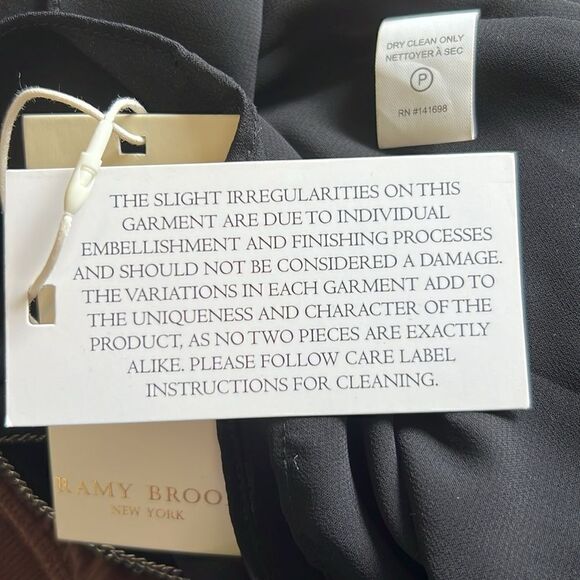 Ramy Brook Raelyn Beaded High Neck Silk Halter Top Small - Picture 13 of 13